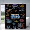 Shower Curtain Waterproof Polyester Fabric Paint Colorful Bath Curtains B-Blox Fruit Pupil Home Bathroom Decor Curtain With Hook