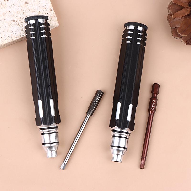 4-In-1 Hex Screwdriver Set Metal Tool Kit 1/1.5/2.0/2.5/3.0Mm For Rc Helicopter Car Airplane Drone Aircraft Models Repairing