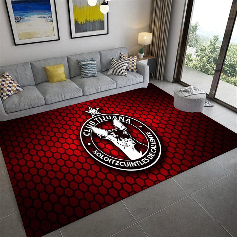 Club Tijuana Logo Carpet Rug for Living Room Bedroom Home Sofa Decoration,Kids play Non-slip Floor Mat