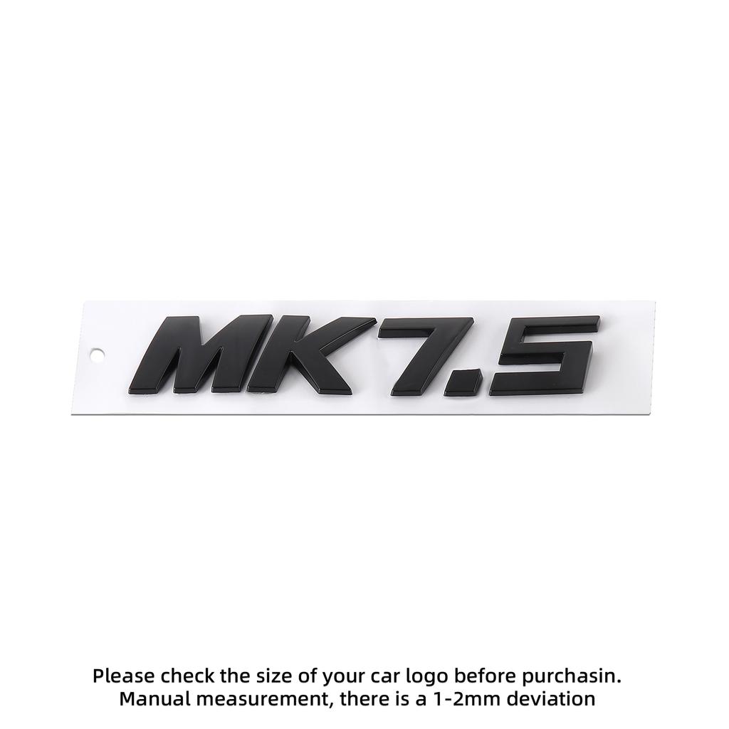 YNEPB1 ABS MK5 MK6 MK7 MK7.5 Letter Emblem Car Body Rear Trunk Badge Sticker For Volkswagen VW Polo Sharan Golf Scirocco Touran Touareg