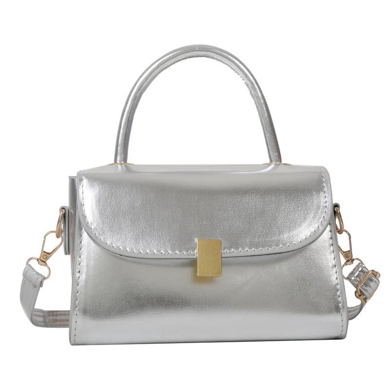 Trendy Street Style Fashion Fall Simple Single Shoulder Bag Medium Square Handbag