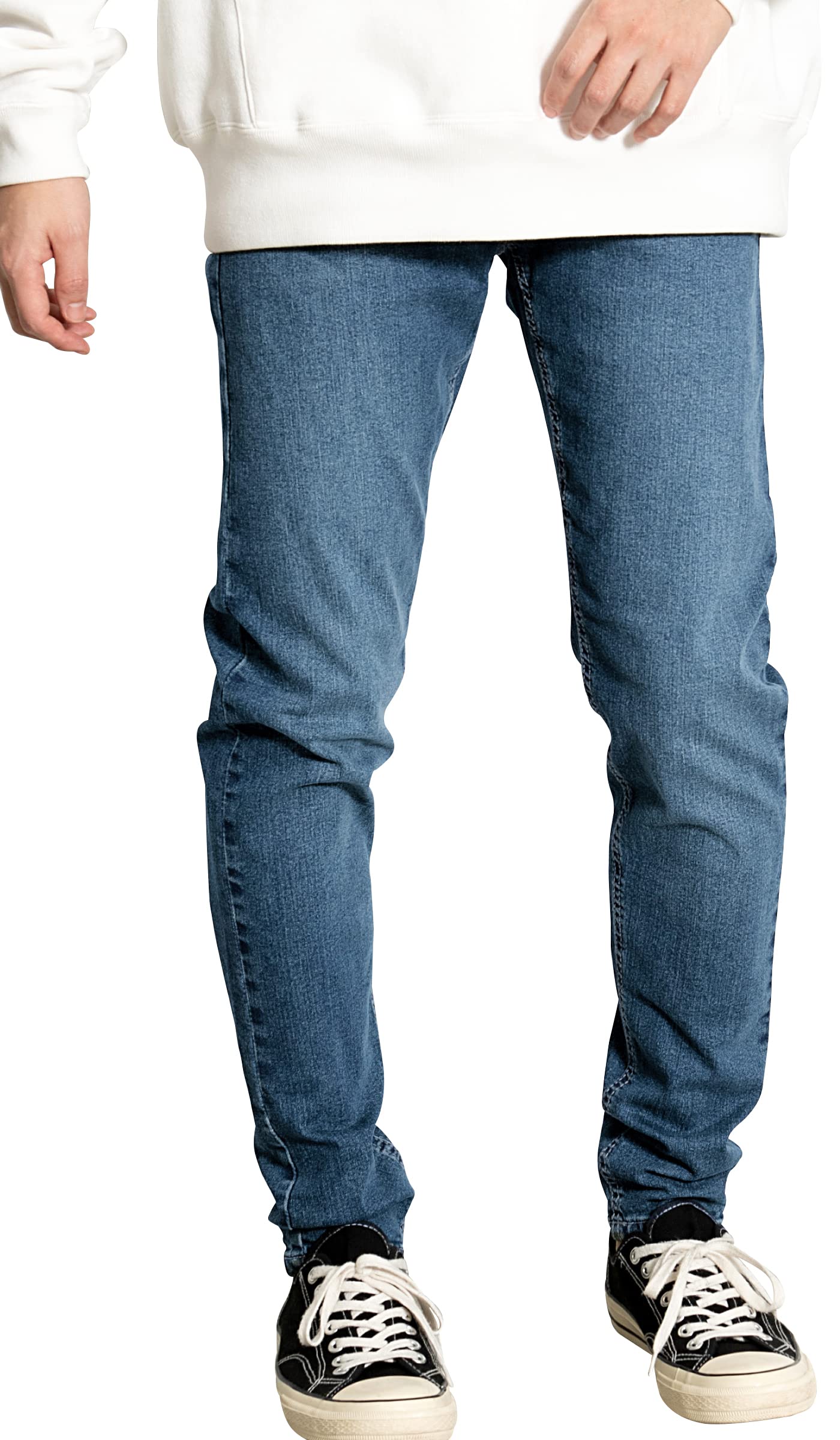 

Мужские джинсы скинни стрейч от Outdoor Products, унисекс, с вышитым логотипом и 5 карманами, облегающего кроя, размер 88 73 (Подержанный Синий) 086020