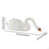 Float Swan Figurine White Statue Adorable Housewarming Gift Patio Lawn Yard Ornament Resin