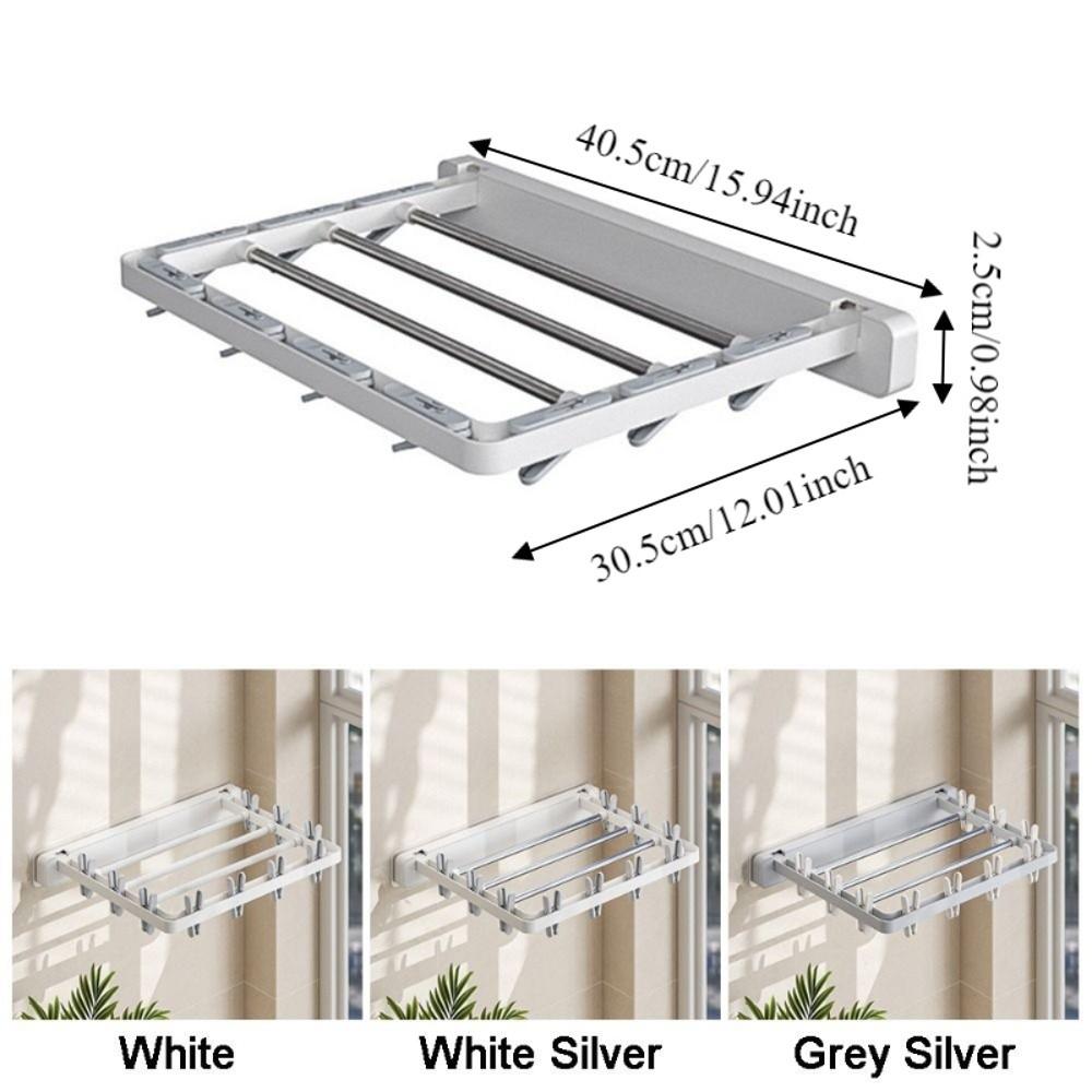 Anti-slip Sock Folding Clothes Dryer Windproof Multi-Clip Drying Rack Folding Drying Rack  Indoor