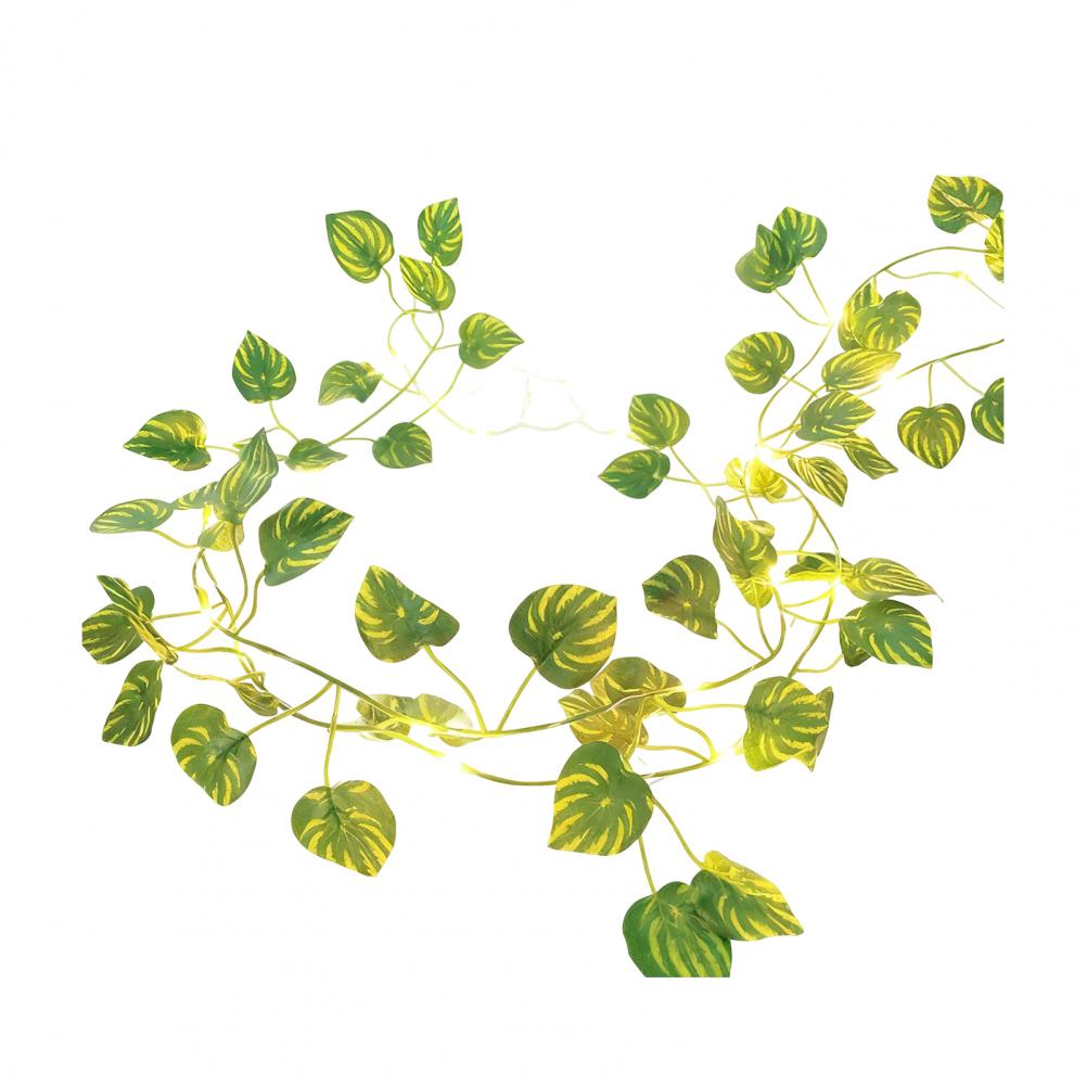 LED Ivy Leaf String Lights with Realistic Vines Decorative Fairy Lights Battery Powered Mood Lighting for Home Patio Decor