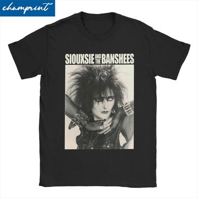 Siouxsie Sioux Music Rock Band T Shirt for Men Women Cotton Vintage T-Shirt Siouxsie And The Banshees Tees Short Sleeve Clothes