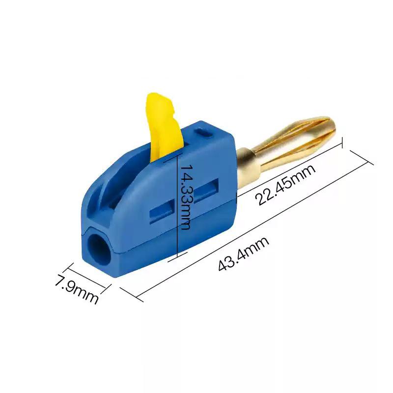 

[YY34] Portable 32A 4mm Banana Plug High Current Quick Connect Gold-Plated Banana Connectors Audio Copper Speakers Amplifier
