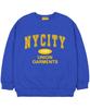 UNION GARMENTS [Fleece-Lined] 1997 City Oversized Sweatshirt Blue