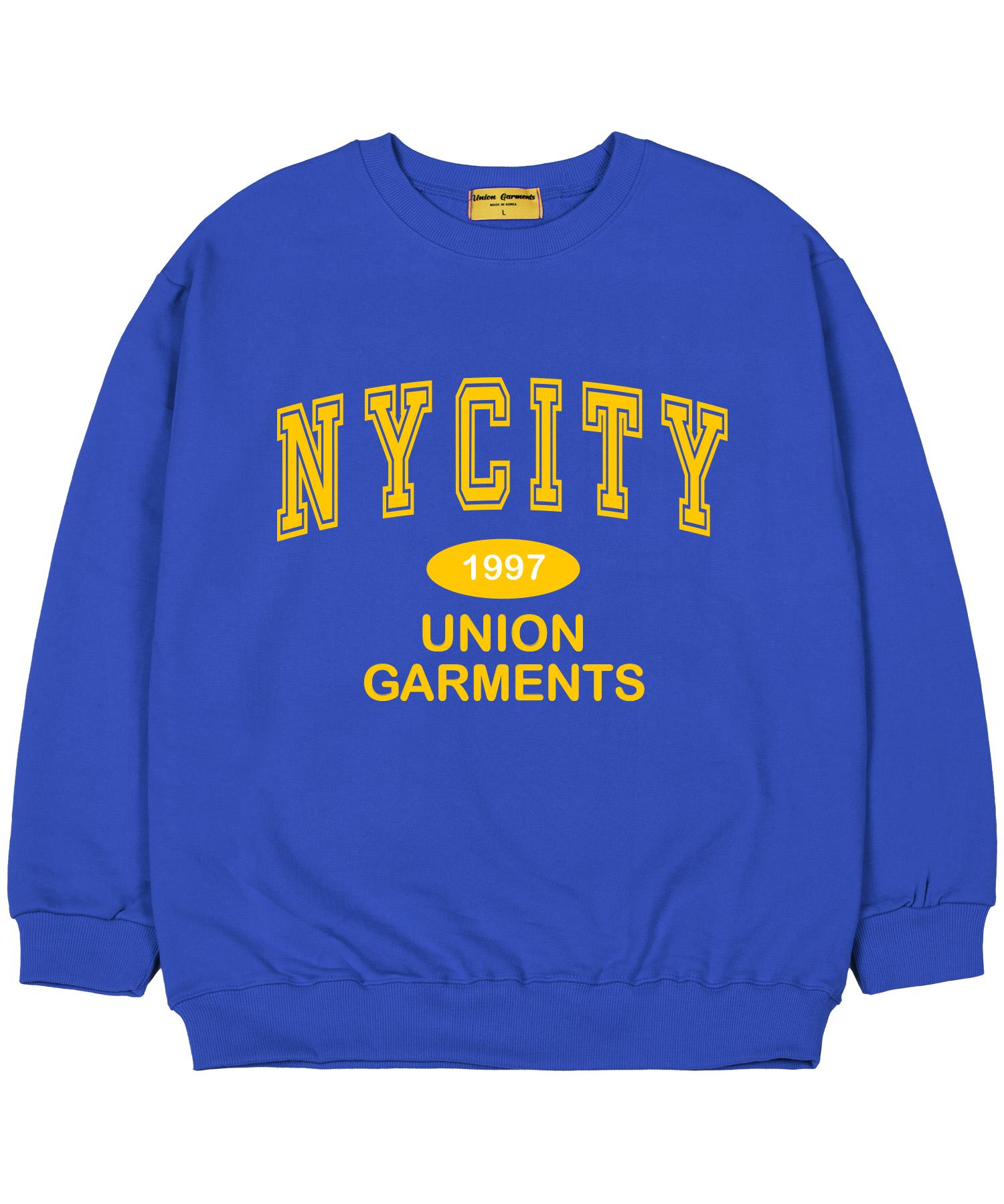 Union Garments [На флисе] 1997 Городская оверсайз толстовка Синяя Xxl