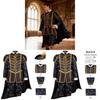 Tudor-Stil Langarmjacke aus Polyesterstoff für Cosplay und Veranstaltungen