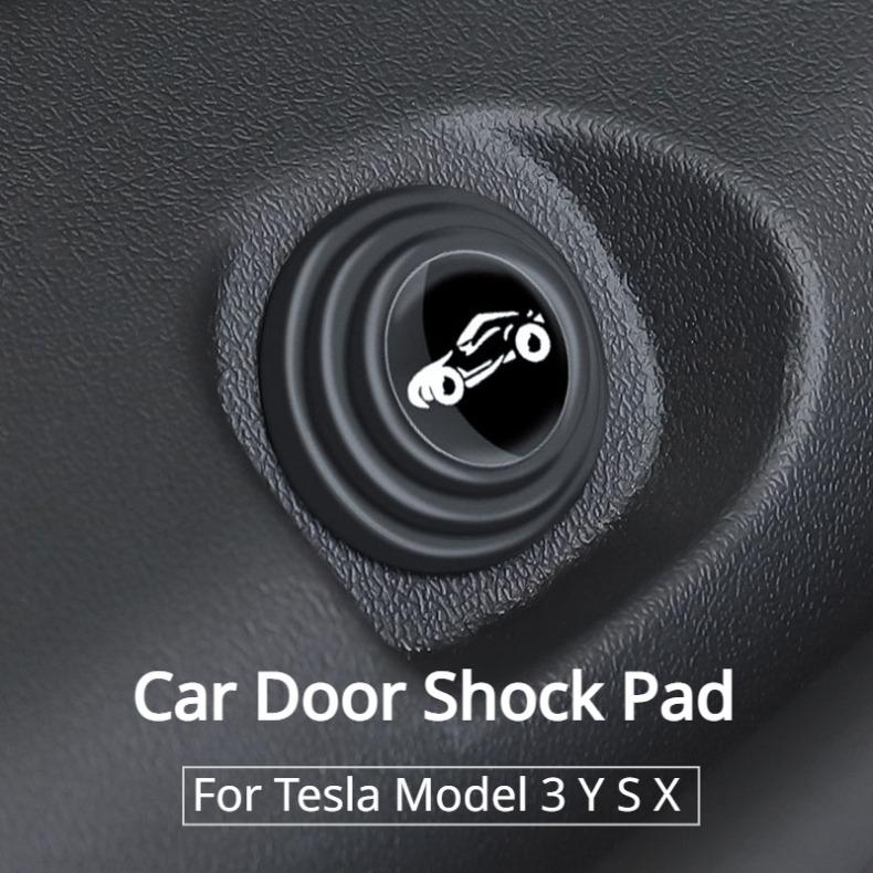 For Tesla Model 3 Y S X Car Door Shock Pad Anti-collision Closing Anti-shock Protection Soundproof Silent Trunk Buffer Gasket