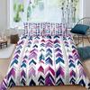 Peacock Feather Print Duvet Cover Bird Feathers Element Bedding Set Ultra Psychedelic Swirl Comforter Cover Colorful Bedclothes
