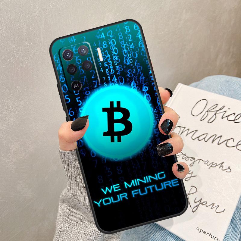 Bitcoin Case For Oppo A57 A17 A77 A18 A38 A58 A78 A98 A74 A54 A94 A80 A60 A40 A96 A76 A16 A15 A5 Pro
