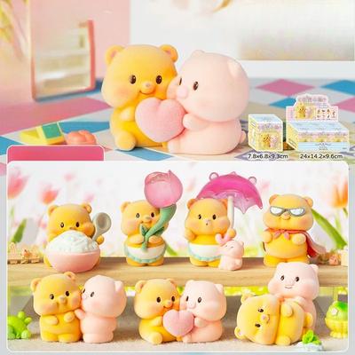 New Sweet Bear Blind Box You and Me Serise Bear Figure Toy Cute Cartoon Trendy Mystery Box Gift