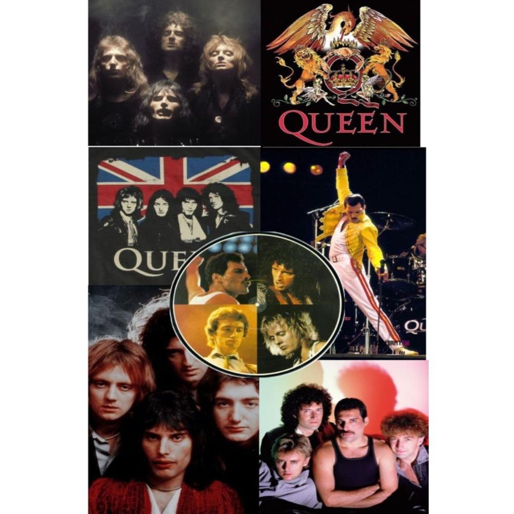 Metal Queen Band Wall Decor, Handmade 3D Tin Art for Living Room Bedroom Music Studio