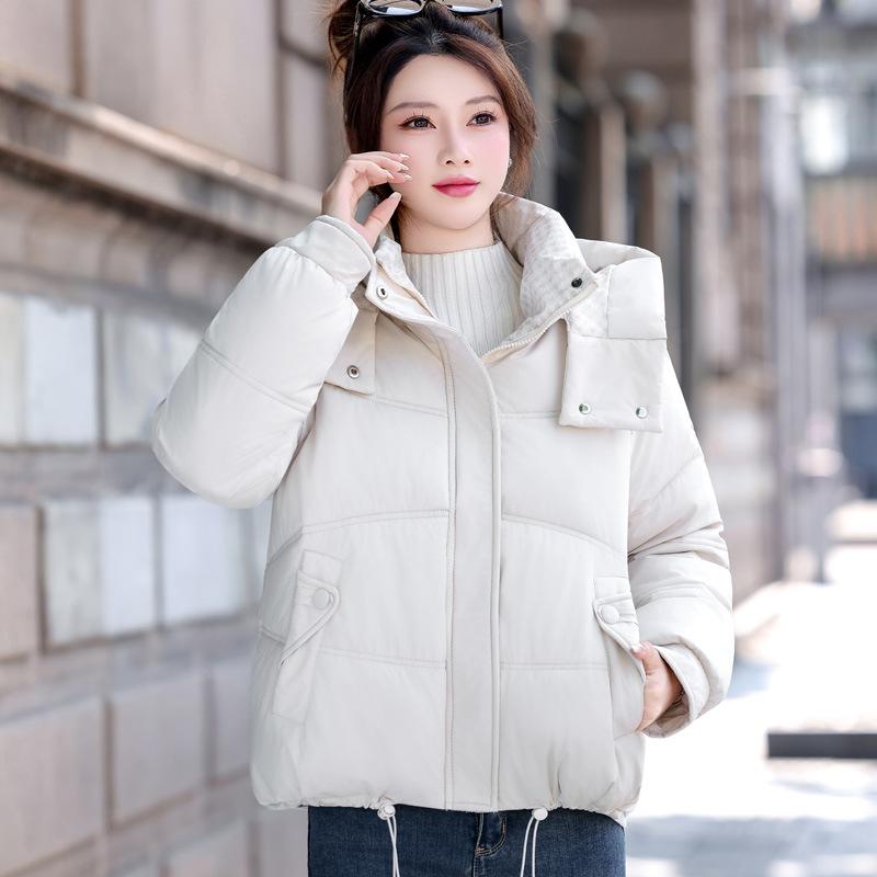 Women’s Short Detachable Hood Windproof Thicken Warm Winter Jacket