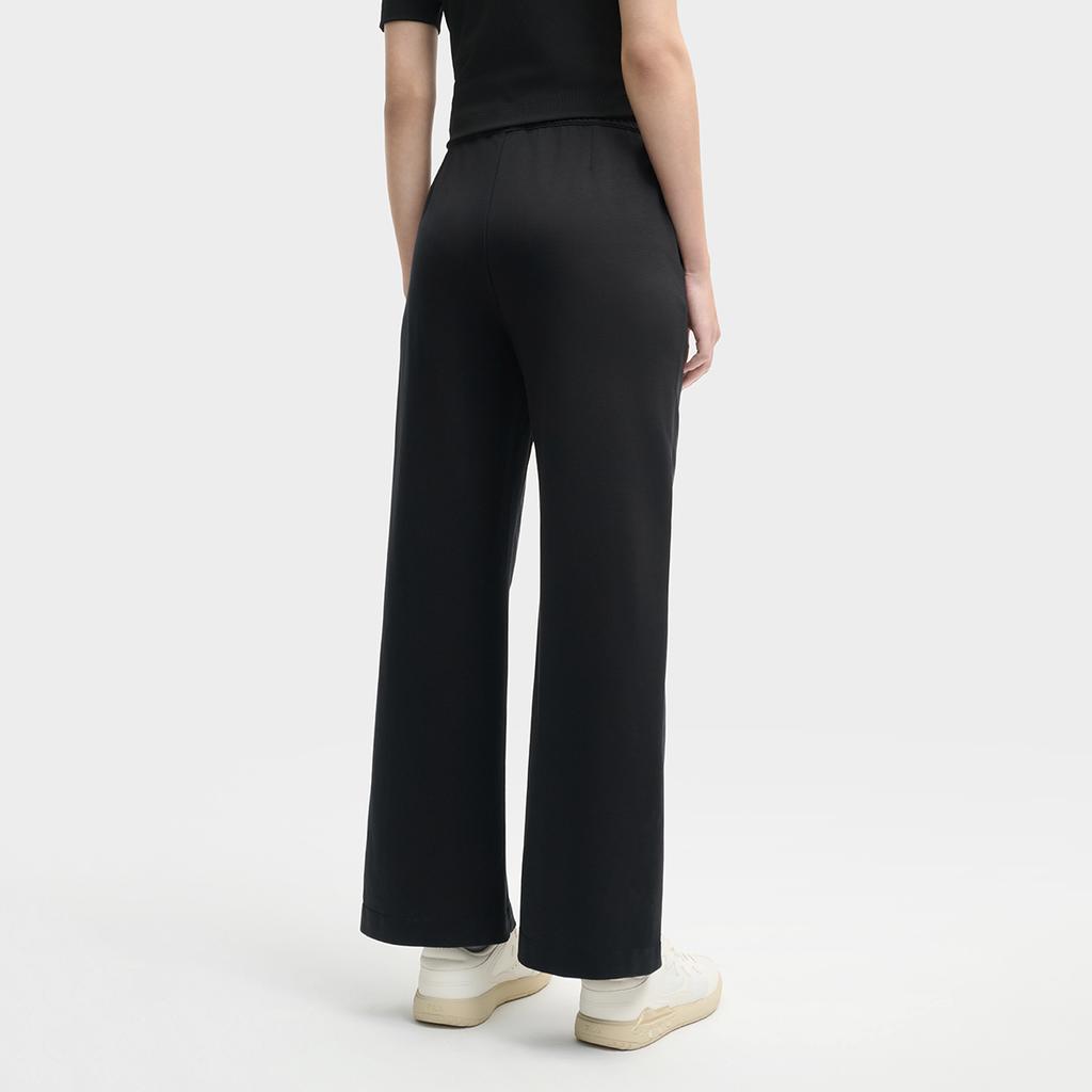 New FILA MILANO Collection Knitted Sweatpants Women's Jet Black BK F11W525601F-BK