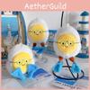 Cute Diving Suit Egg Plush Toy With Pp Cotton Filling For Kids Party Favors