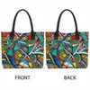  Colorful Abstract Print Tote Bag for Women Daily Use