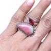 Rhodonite Gemstone Handmade Silver Jewelry  "8"