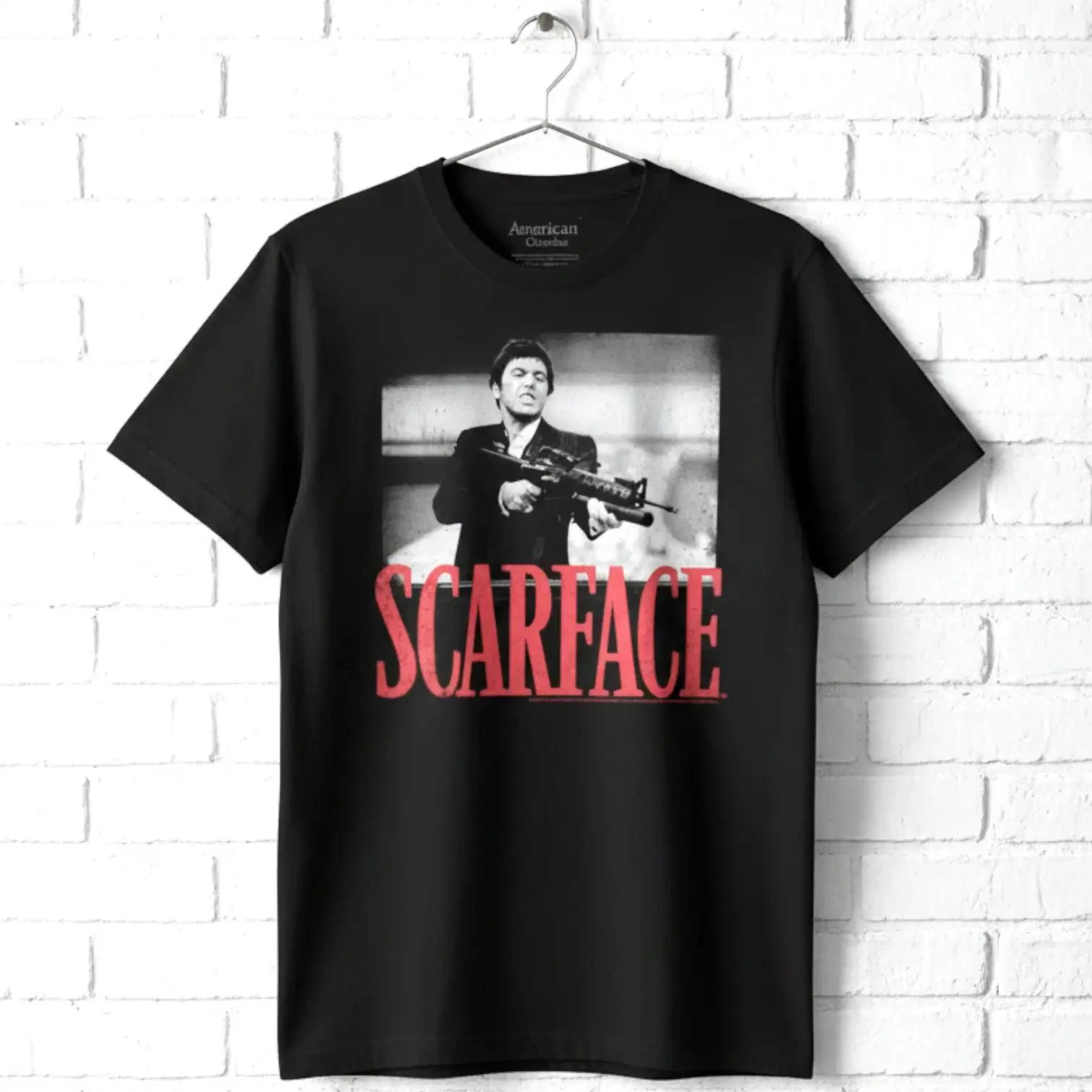 Scarface Big Gun Little Friend Men s T Shirt XXXXL