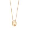 Personality Simple Geometric Bright Surface Elliptic Water Drop Pendant Necklace for Women Fashion Collar Chain Jewelry Gift