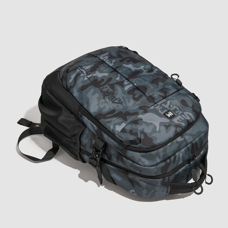 Men's Large Capacity Backpack Junior High School Student Schoolbag Camouflage Print Computer Backpack
