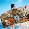 The Amazing Funny W-world Of Gumball Microfiber Blanket Quick Drying Beach Oversized Printing Super Absorbent Pool Towel Blanket