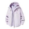 Unisex Outdoor Hiking Jacket With Removable Hood Windproof Breathable Waterproof Shell Winter Trekking Mountaineering