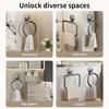 No Need To Drill Suction Cup Bathroom Towel Ring Kitchen Rag Rack Toilet Wall Hanging Hand Towel Ring Kitchen Rag Rack