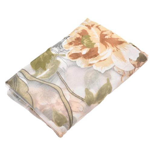 Window Peony Printed Transparent Tulle Curtain For Living Room Bedroom Window Treatment Blinds Finished Drapes Kitchen Curtains