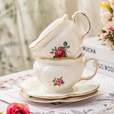 Ceramic Black Tea Mug Saucer Retro Afternoon Tea Coffee Cup Teapot Saucer Sets Couple Cup Set Home Creative Drinkware Mug Gift