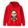 Kids Boys Girls Pullover Hoodie, Cool Gaming Panda Best Player Print Casual Long Sleeve Hooded Sweatshirt for Little Game Lovers Daily Wear Outdoor