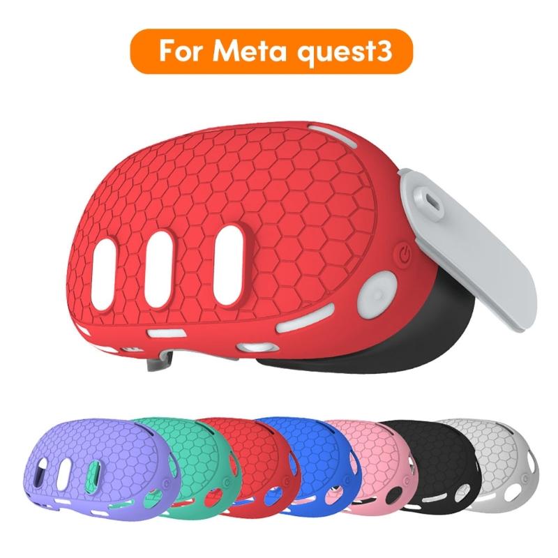Silicone Protective Case for VR Headset Cover Accurate Fit, Breathable Design, Easy Installation Hassle Free Usage