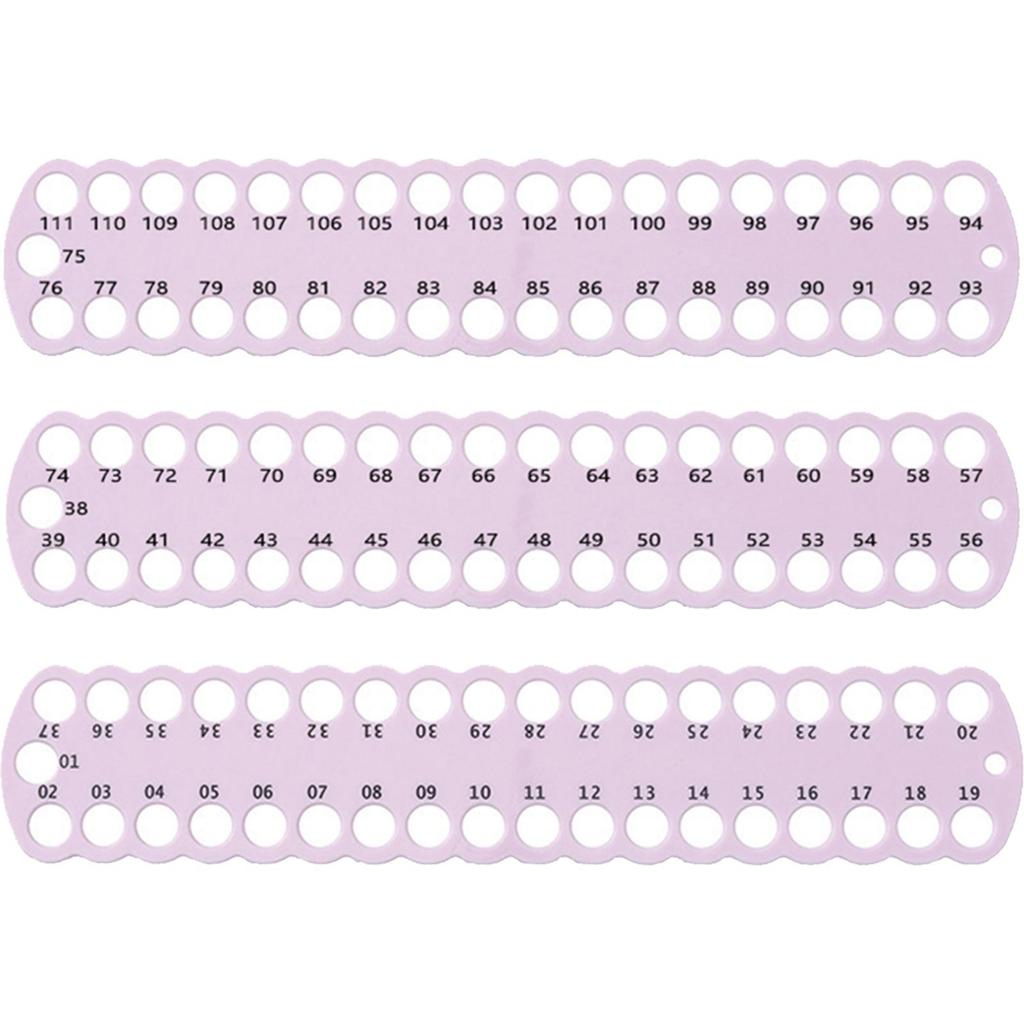 3pcs Embroidery Floss Organizer PC 37-Hole Cross Stitch Row Line Board Cross Stitch Thread Holder for Sewing Needlework Knitting