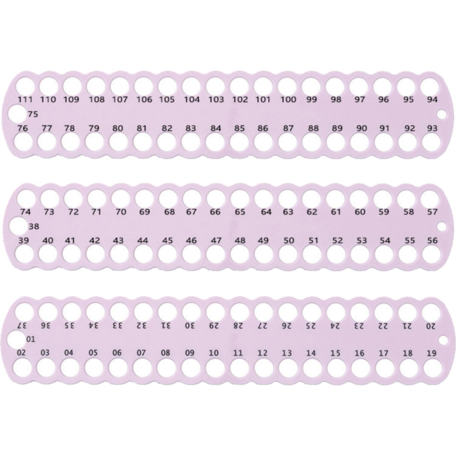 3pcs Embroidery Floss Organizer PC 37-Hole Cross Stitch Row Line Board Cross Stitch Thread Holder for Sewing Needlework Knitting