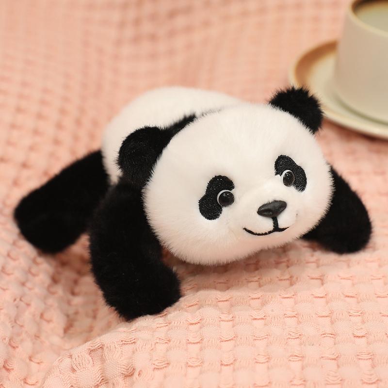 20Cm Kawaii Small Animals Cartoon Plush Toy Lying Monkey Red Panda Bear Sloth Capybara Doll Hand Size Plushie Appeasing Gift