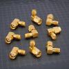 10pcs Gold Plated RF Coaxial Connector SMA Male to Female 90 Degree Connector  For FPV Antenna