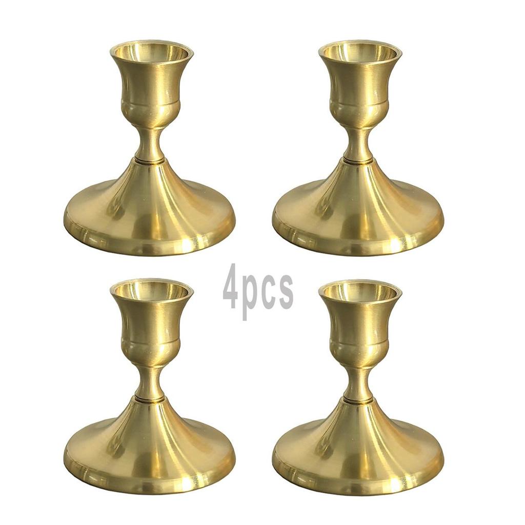Brass Gold Candlestick Holders Taper Candle Holders for Table Centerpiece, Metal Candle Holders Candle Stands Wedding Decor