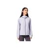 Li-Ning Comfortable Casual Minimalist Solid Color Sports Hooded Zip Windbreaker Women Outerwear Sea-Salt-Purple AFDVE68-8