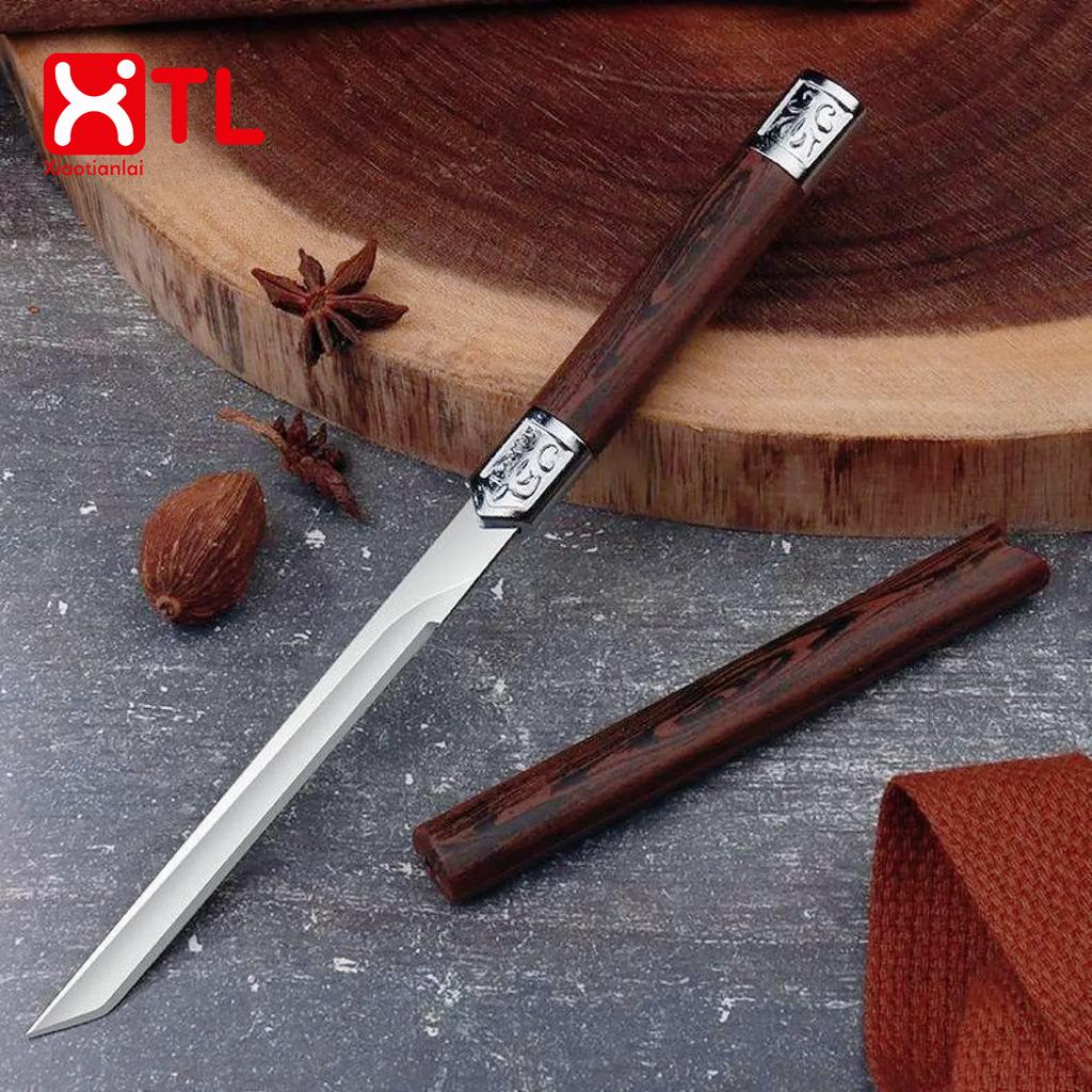 Exquisite Stainless Steel Small Straight Knife Fruit Knife Facas Sushi Household Sharp Portable Magic Pen Hand Meat Knife