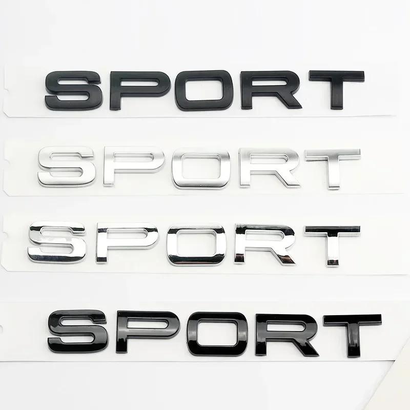 1Pc 3D ABS SPORT Letters Emblem Rear Trunk Badge Sticker for Rover Discovery Evoque L494 L320 Car Styling Accessories
