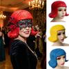 Comfortable To Wear Latex Mask Short Bob Rubber Colorful Hair Hats Novelty Overhead Masks  Festival