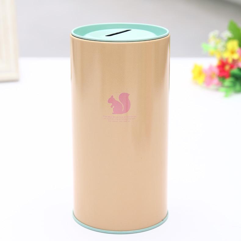 Creative Cartoon Animal Coin Bank – Children s Tinplate Money Box Ornament