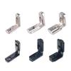 10pcs L Shape Angle Brackets Inner Corner Connectors with Fastening Screws Structural Support Holder for T Slot Profiles