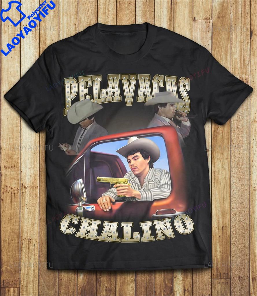 Camiseta Chalino Sanchez Tribute Shirt Vintage Casual Loose Graphic T Shirts Polyester Material Cheap Tee Unisex Tops