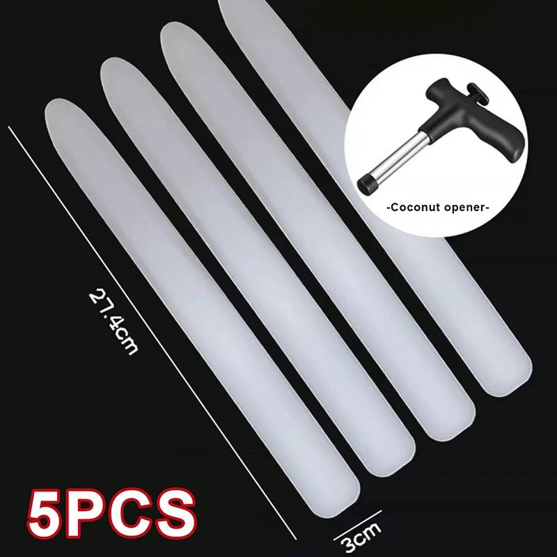 5Pcs Plastic Coconut Opener Knife Flexible Soft Perfect For Home Kitchen Fruit Shops Coconut Meat Scraping