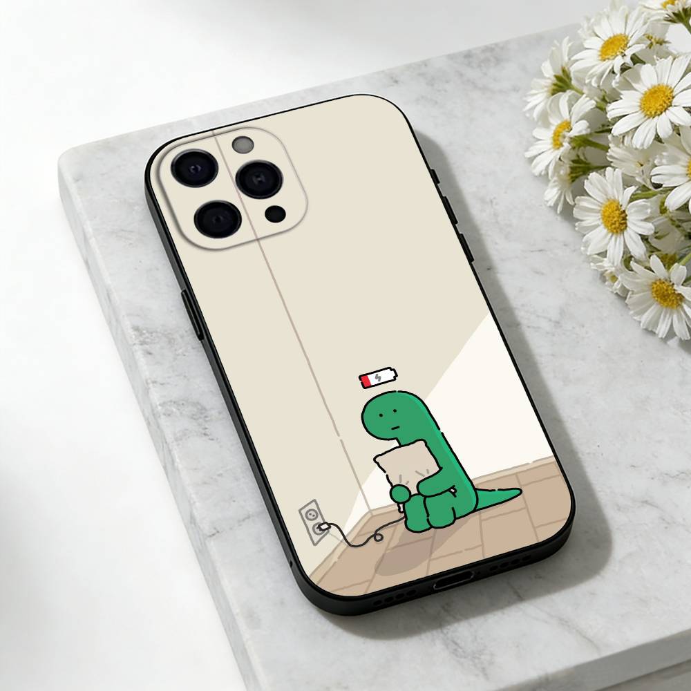 Cartoon J-Joguman Studio Handyhülle Für iPhone 17,16,15,14,13,12,11 Plus,Pro Max,SE4Weiches Silikon Schwarze Hülle