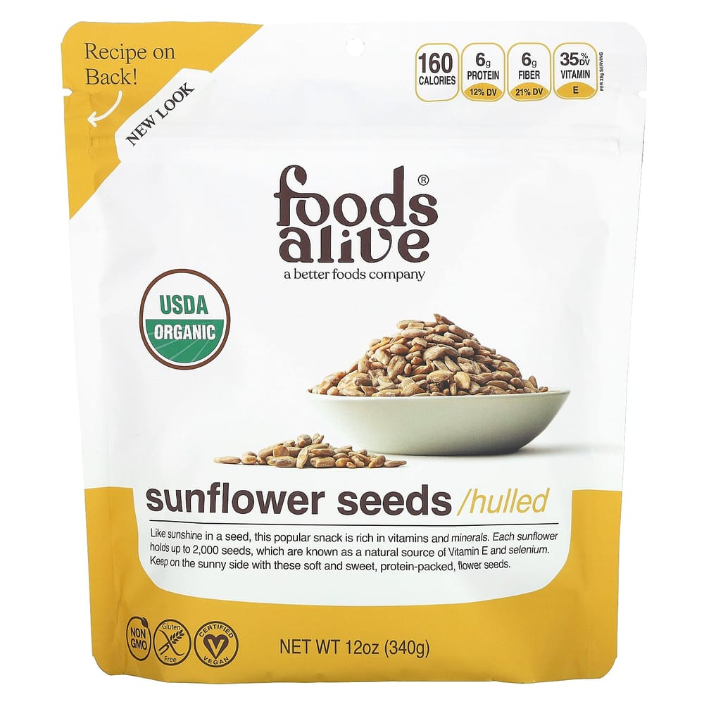 FoodAlive In-Shell Sunflower Seeds, 340g (12oz)