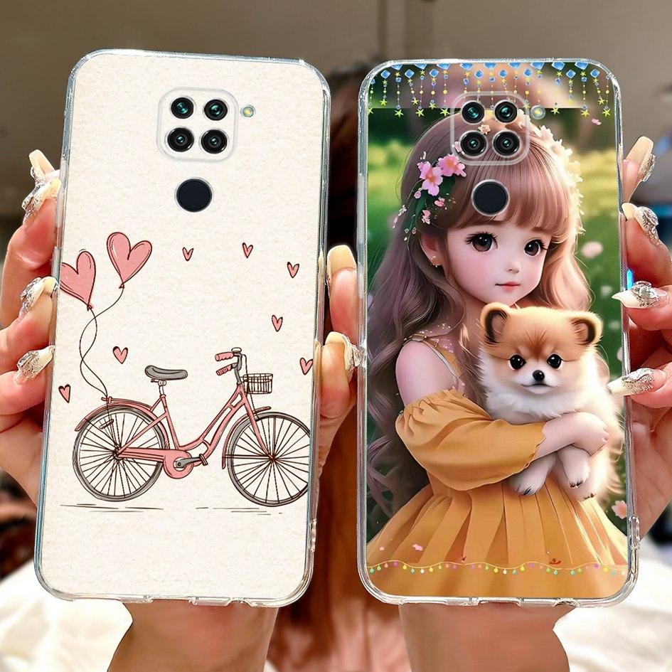 For Xiaomi Redmi Note 9 Case Redmi Note9 Cover M2003J15SC M2003J15SG Fashion Butterfly Phone Case Shockproof TPU Soft Back Cover